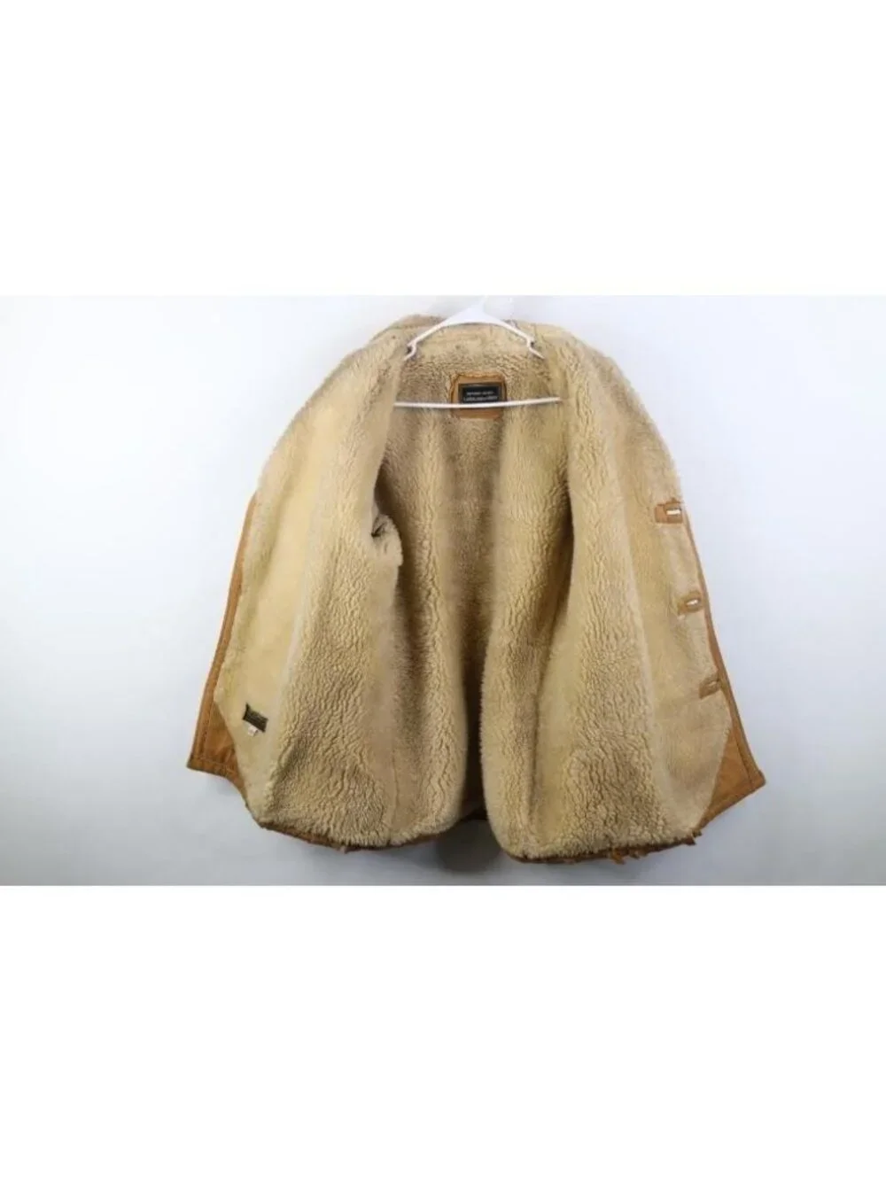 Vtg 60s 70s Streetwear Mens 42R Thrashed Suede Leather Lined Marlboro Man Jacket